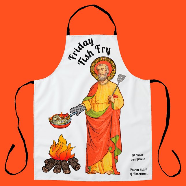 St. Peter's Friday Fish Fry (Plain) Apron (Creator Uploaded)