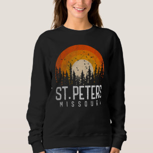 St Peters Missouri MO Retro Vintage 70s 80s 90s Sweatshirt