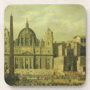 St. Peter's, Rome, 1630 (oil on canvas) Coaster