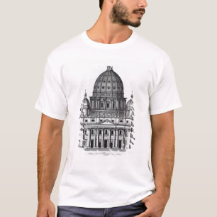 St. Peter's, Rome, engraved by C. Campbell T-Shirt