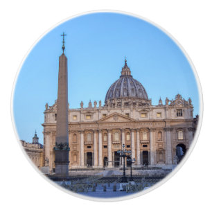 St. Peter's Square in Vatican City - Rome, Italy Ceramic Knob