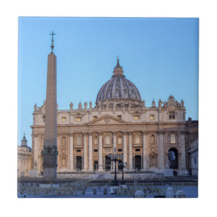 St. Peter's Square in Vatican City - Rome, Italy Ceramic Tile