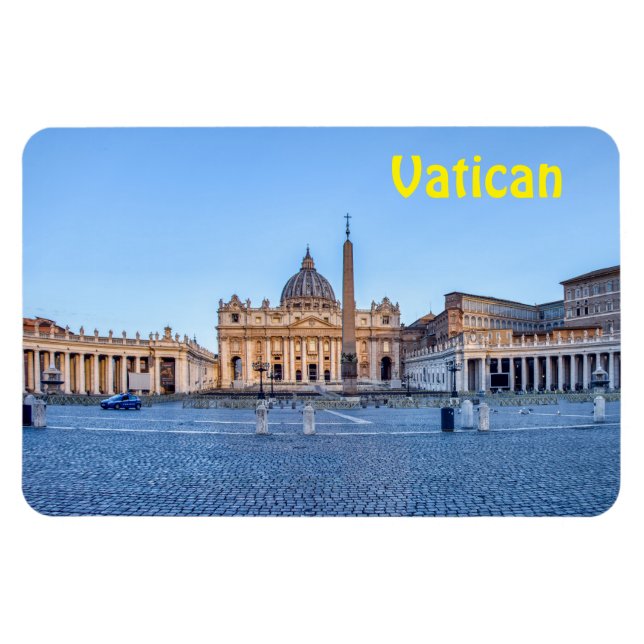 St. Peter's Square in Vatican City - Rome, Italy Magnet (Horizontal)
