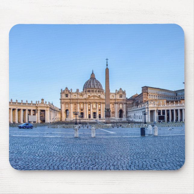St. Peter's Square in Vatican City - Rome, Italy Mouse Pad (Front)