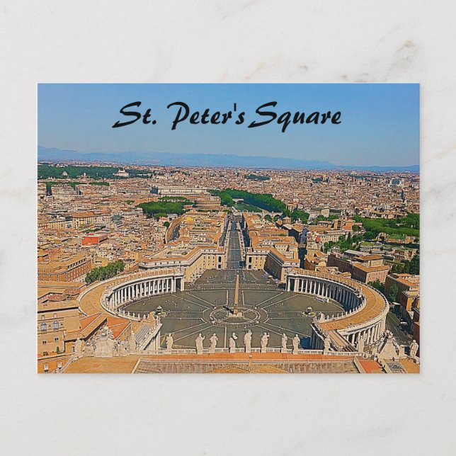 St. Peter's Square Postcard (Front)