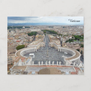 St. Peter's Square Rome Italy Postcard