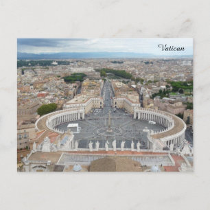 St. Peter's Square Rome Italy Postcard