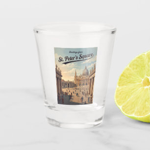 St. Peter's Square Vatican City Shot Glass