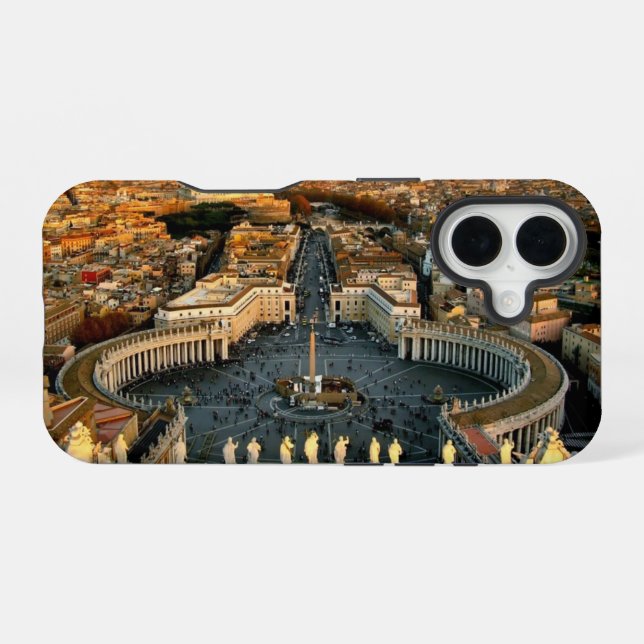 St Peter's Square Vatican iPhone 16 Case (Back Horizontal)