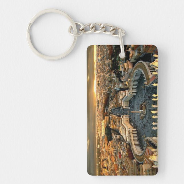 St Peter's Square Vatican Key Ring (Front)