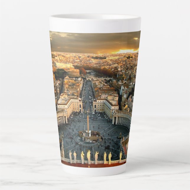 St Peter's Square Vatican Latte Mug (Front)