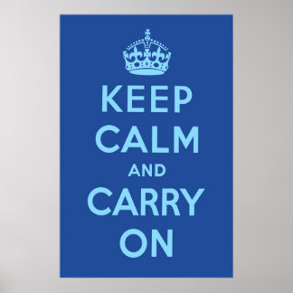 St. Petersburg Blue Poster