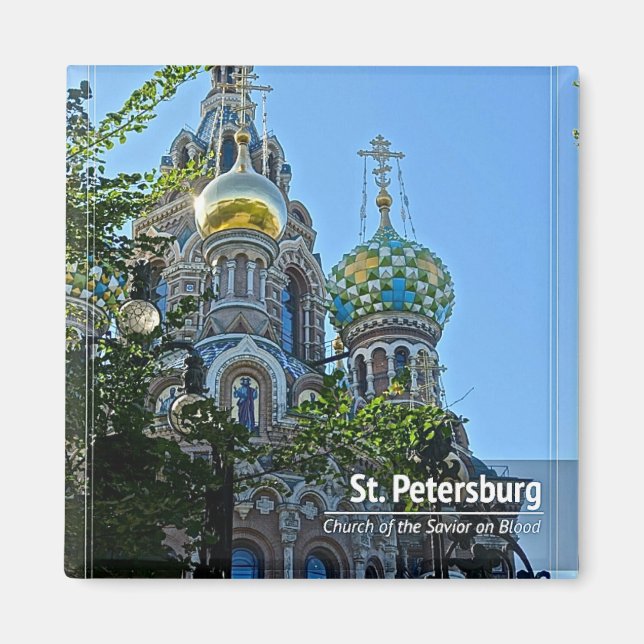 St. Petersburg, Church of the Saviour on Blood Magnet (Front)
