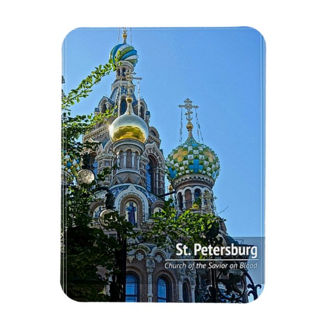 St. Petersburg, Church of the Saviour on Blood Magnet (Vertical)
