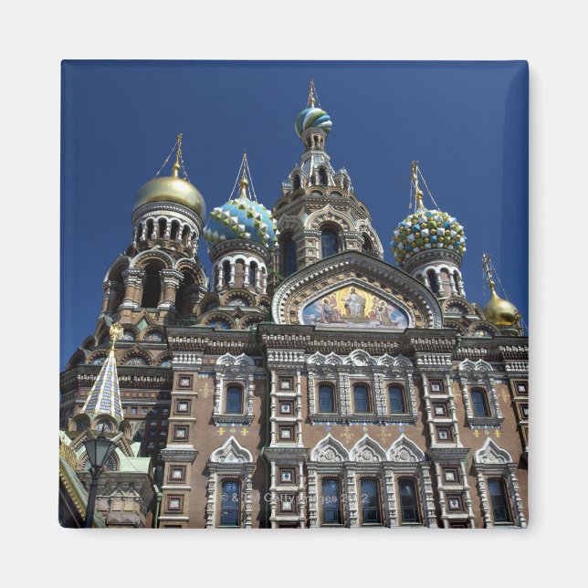 St Petersburg church, Russia Magnet (Front)