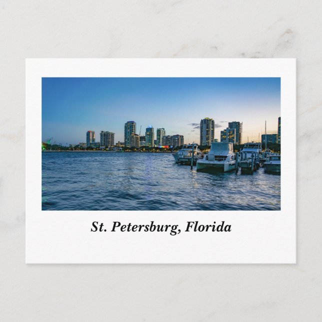 St. Petersburg Evening Postcard (Front)
