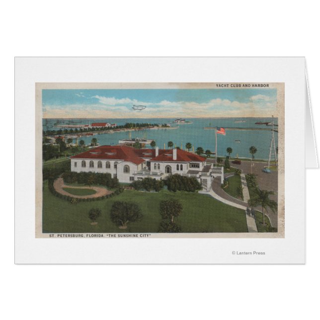 St. Petersburg, FL - Aerial of Yacht Club & (Front Horizontal)