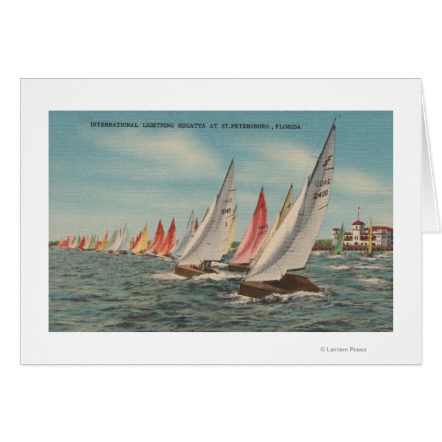 St. Petersburg, FL - View of Lightning Regatta (Front Horizontal)