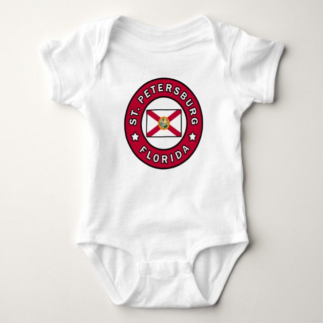 St. Petersburg Florida Baby Bodysuit (Front)
