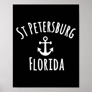 St Petersburg Florida Boating Sailing Nautical Boa Poster