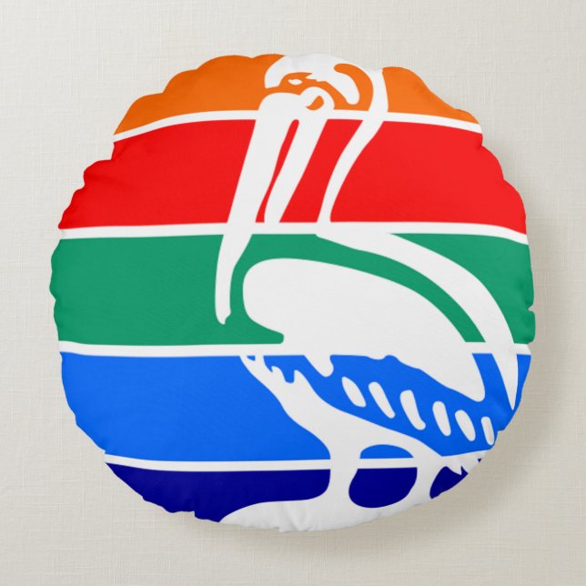 St. Petersburg (Florida) City flag  Round Cushion (Front)