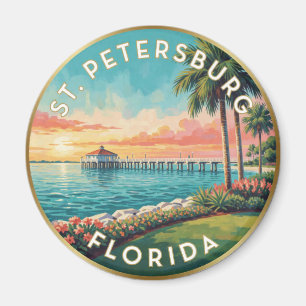 St Petersburg Florida Gulf Travel Magnet