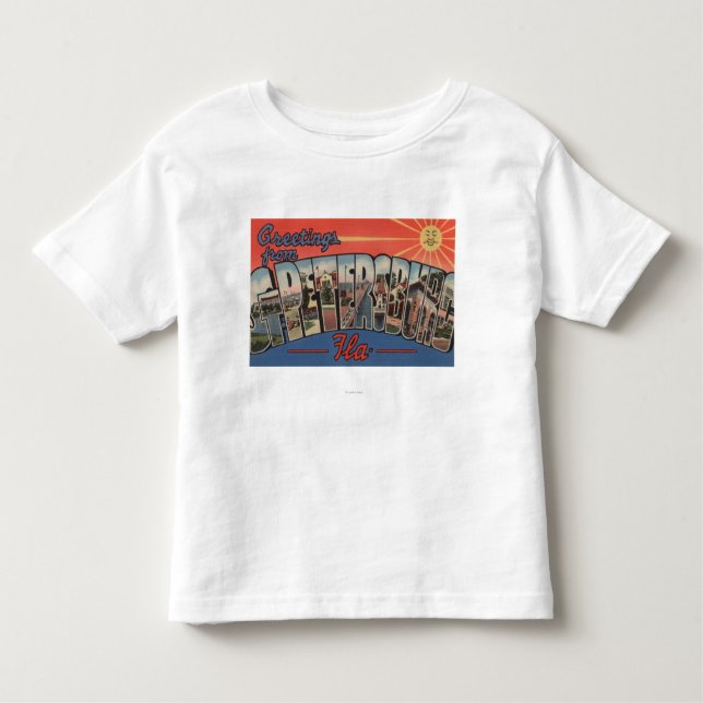 St. Petersburg, Florida - Large Letter Scenes 4 Toddler T-Shirt (Front)