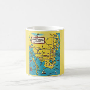 St. Petersburg Florida Map Mug