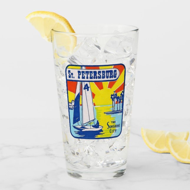  St. Petersburg, Florida - Pint Glass (Front Ice)