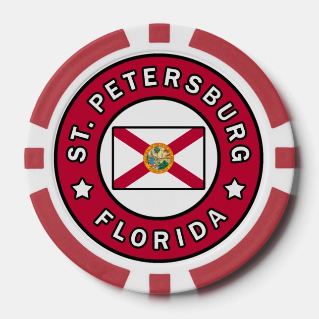 St. Petersburg Florida Poker Chips (Front)