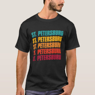 St Petersburg Florida Retro Vintage Saint Petersb T-Shirt