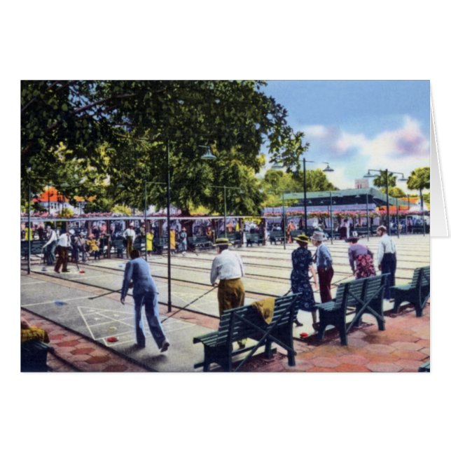 St. Petersburg Florida Shuffleboard Courts (Front Horizontal)