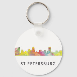 ST PETERSBURG FLORIDA SKYLINE WB1 - KEY RING