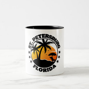 St. Petersburg,Florida Two-Tone Coffee Mug
