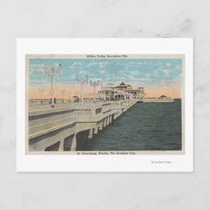 St. Petersburg, Florida - View of Million Dollar Postcard