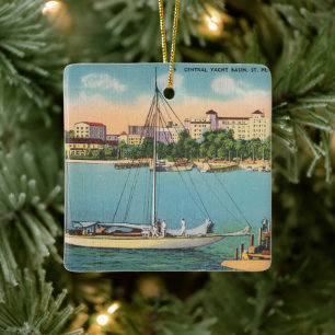 St. Petersburg Florida Waterfront Ceramic Ornament
