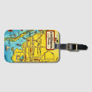 St. Petersburg Map Luggage Tag