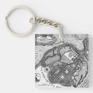 St Petersburg Plan Key Ring