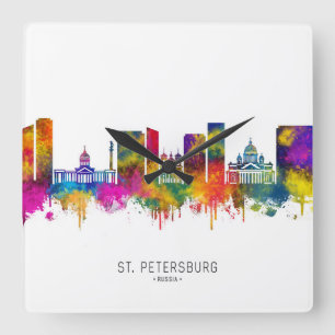 St. Petersburg Russia Square Wall Clock