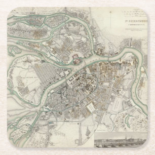St Petersburg Square Paper Coaster