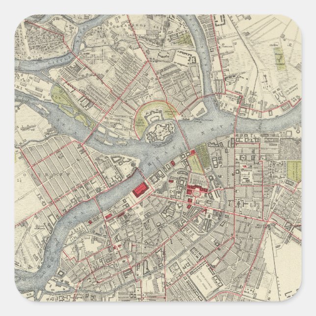 St Petersburg Square Sticker (Front)