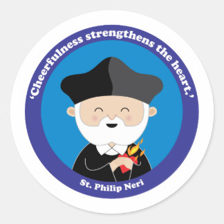 St. Philip Neri Classic Round Sticker
