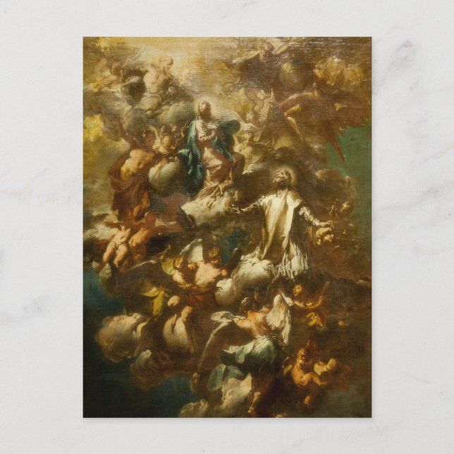 St. Philip Neri in Glory by Giovanni Ferretti Postcard (Front)