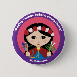 St. Philomena 6 Cm Round Badge