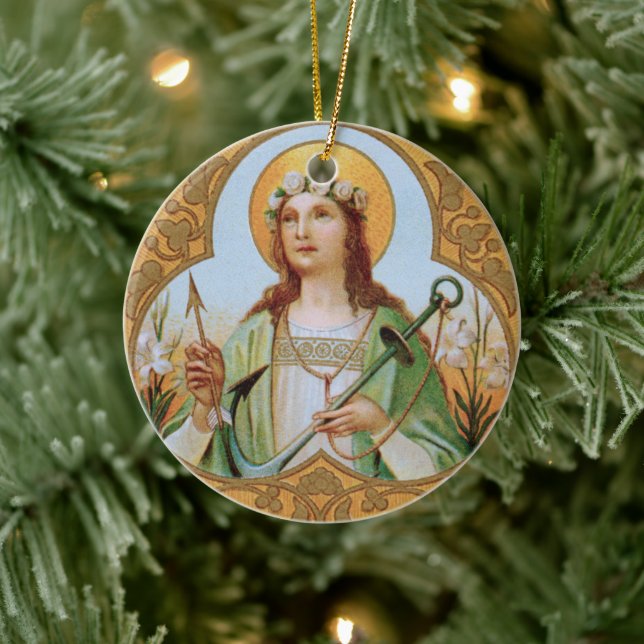 St. Philomena (BK 005) Ceramic Ornament (Tree)