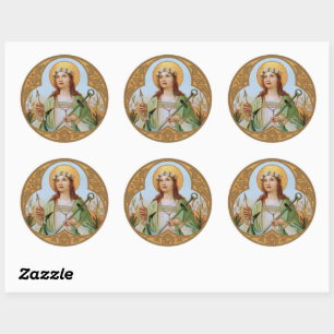St. Philomena (BK 005) Classic Round Sticker