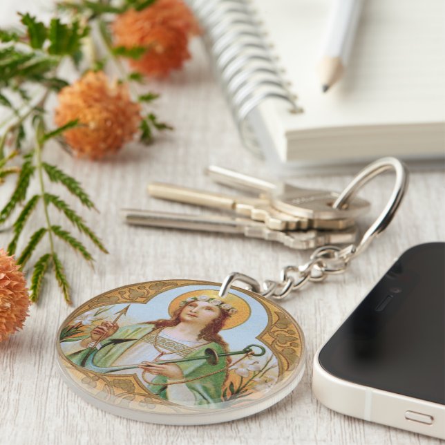 St. Philomena (BK 005) Key Ring (Front Right)