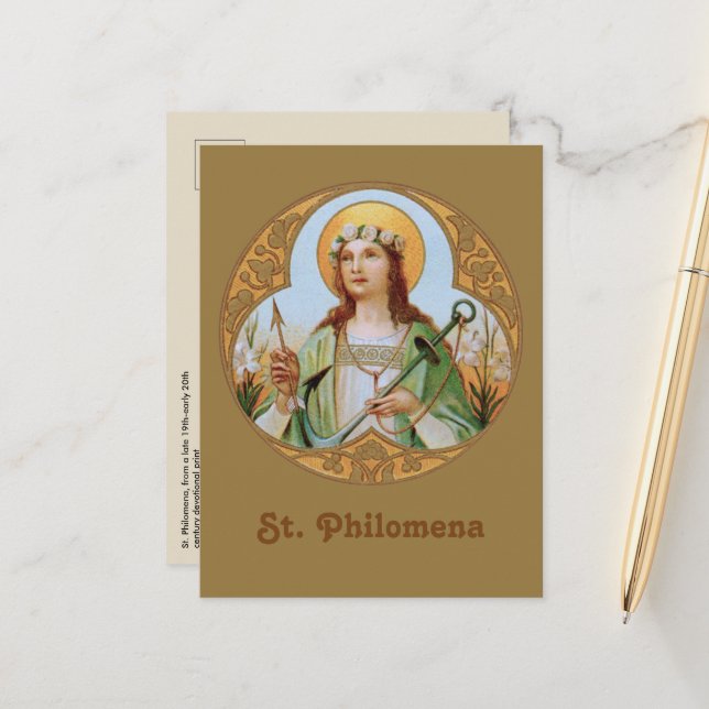 St. Philomena (BK 005) Postcard (Front/Back In Situ)