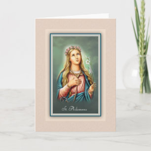 St Philomena Catholic Greeting Card