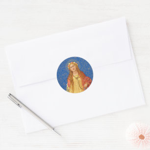 St. Philomena with Anchor (SNV 051) Classic Round Sticker